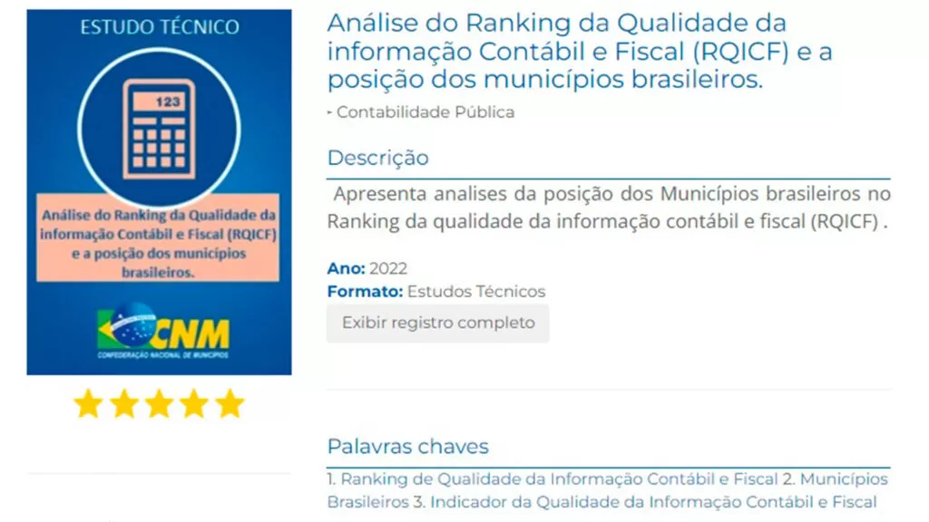 Estudo CNM: falta de pessoal qualificado e burocracia dificultam nota dos Municípios no ranking da STN